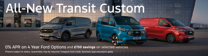 The New Ford Transit Custom Range